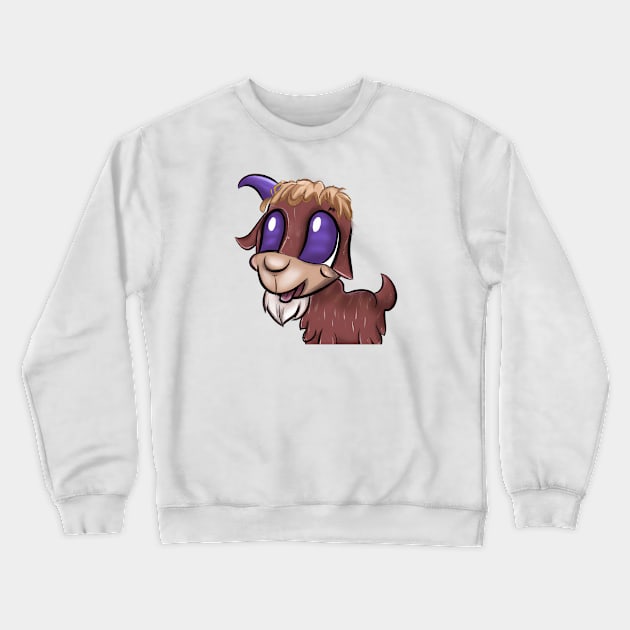 Cute Goat Drawing Crewneck Sweatshirt by Play Zoo